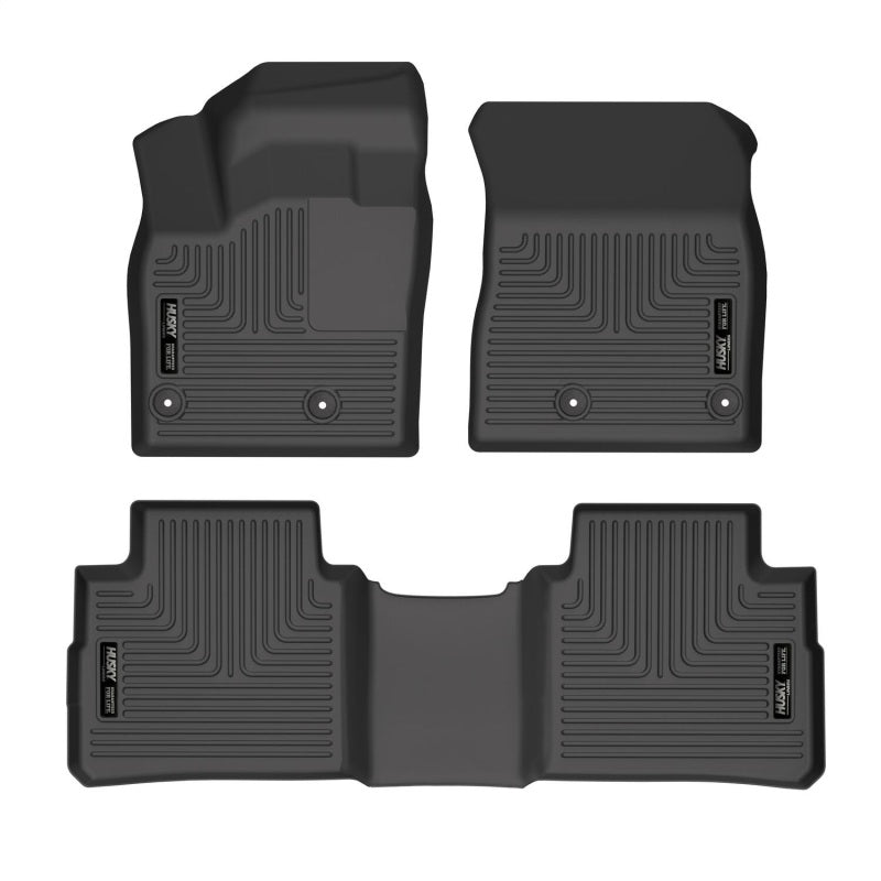 Husky Liners WeatherBeater Front & 2nd Seat Floor Liners - Nissan Rogue (2021-2026) - Black