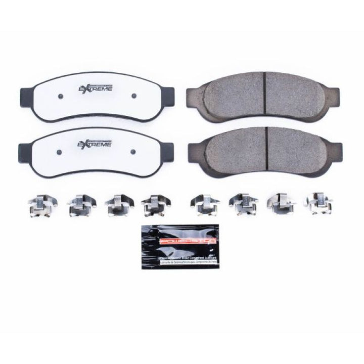 PowerStop Z36 Truck & Tow Brake Pads with Hardware for 10-12 Ford F-250 Super Duty