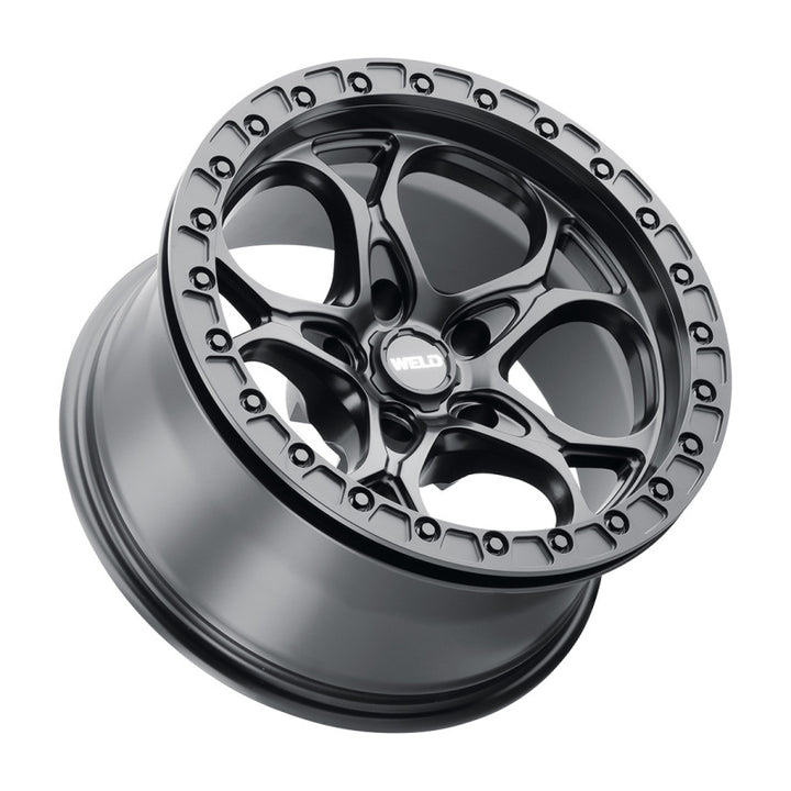 Weld Off-Road W901 17X9.0 Ledge Beadlock 5X127 ET-35 BS3.625 Satin Black 71.5 (71.5)