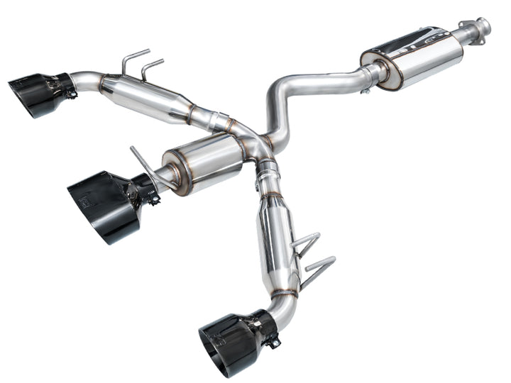 AWE Tuning Touring Edition Exhaust - 3" T304L Stainless Steel - Diamond Black Tips, for 2023+ Toyota GR Corolla