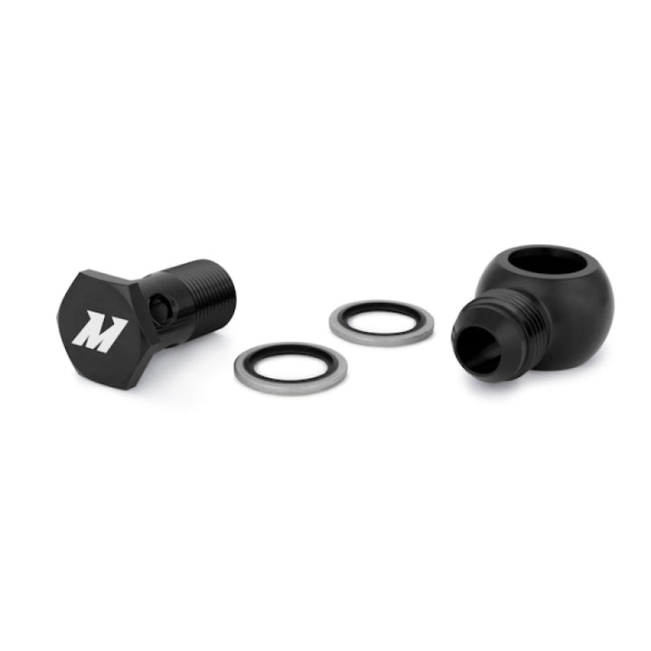 Mishimoto Black Anodized M20 x -10AN Banjo Fitting with Bolt - OneFastShop
