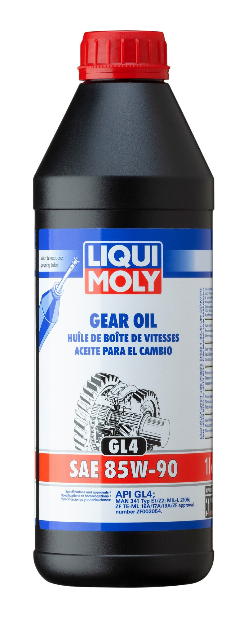 LIQUI MOLY 1L Gear Oil SAE 85W90 for Acura MDX, RDX, RL, TL, TLX, ZDX, Honda Pilot, Ridgeline, INFINITI G20, I30, KYMCO, Land Rover, Nissan Sentra, Suzuki Samurai, Yamaha PW50 - OneFastShop