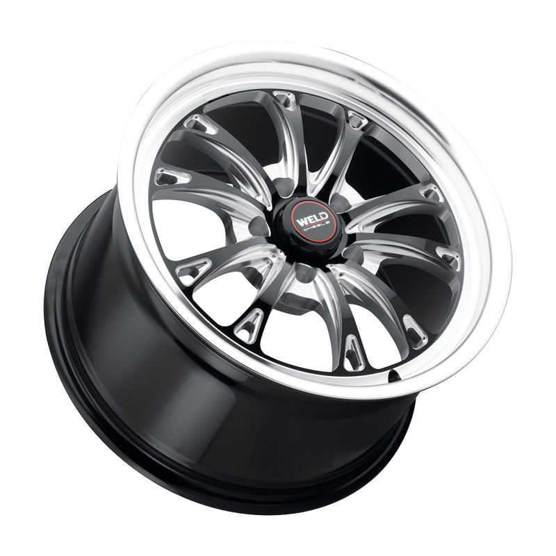 Weld S157 17X10 Belmont Drag Wheel 5X112 ET40 BS7.1 Gloss Black MIL Dia 78.1 (157)