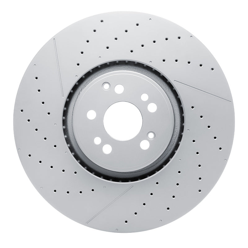 Dynamic Friction GeoSPEC Drilled & Slotted Front Rotor - Mercedes GLE53, GLE63 S, GLS63, S63 AMG