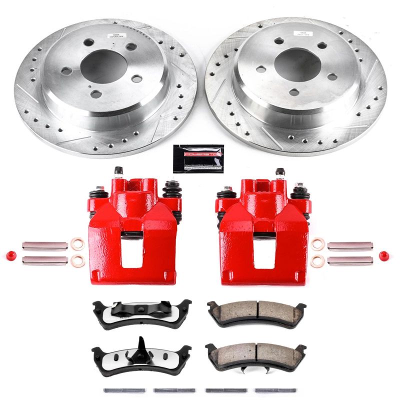 Power Stop Z36 Truck & Tow Rear Brake Kit with Calipers - Ford Explorer / Mercury Mountaineer 1995-2002