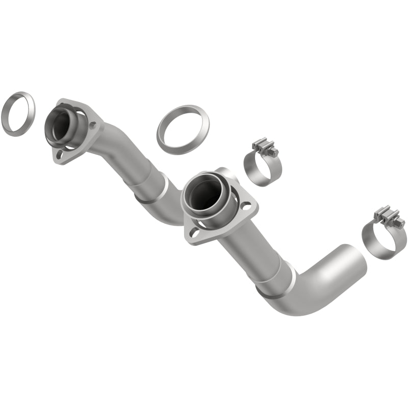 Magnaflow 2-Piece Front Exhaust Pipe Kit for 66-72 Chevy C10 Pickup V8 2in Tubing with Clamps and Inlet Flanges