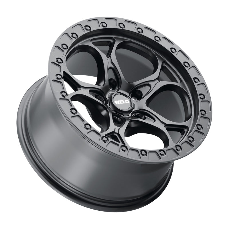 Weld Ledge 6 Flow-Formed Wheel 17x9.0 - 5x127 ET-12 Satin Black, image 3