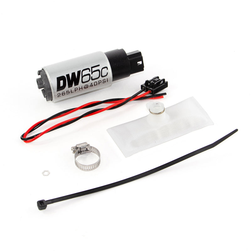 DeatschWerks DW65C 265lph Compact Fuel Pump w/ Install Kit for 88-91 BMW 325i 325is 325iX M3