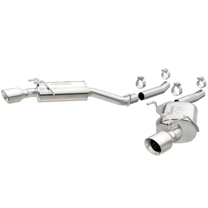 MagnaFlow Axle-Back Stainless Dual Split 4in Polished Tips for 10-15 Chevrolet Camaro Convert 3.6L V6 - OneFastShop