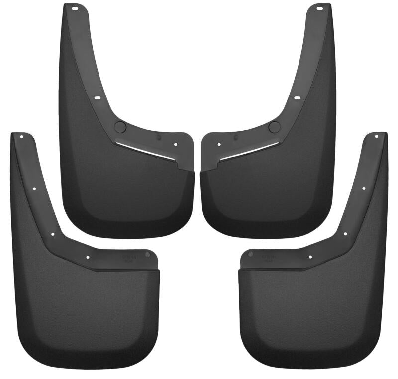 Husky Liners Front & Rear Mud Guards - Black for 07-13 Chevy Silverado 1500 LT / 07-14 Silverado 2500HD - OneFastShop
