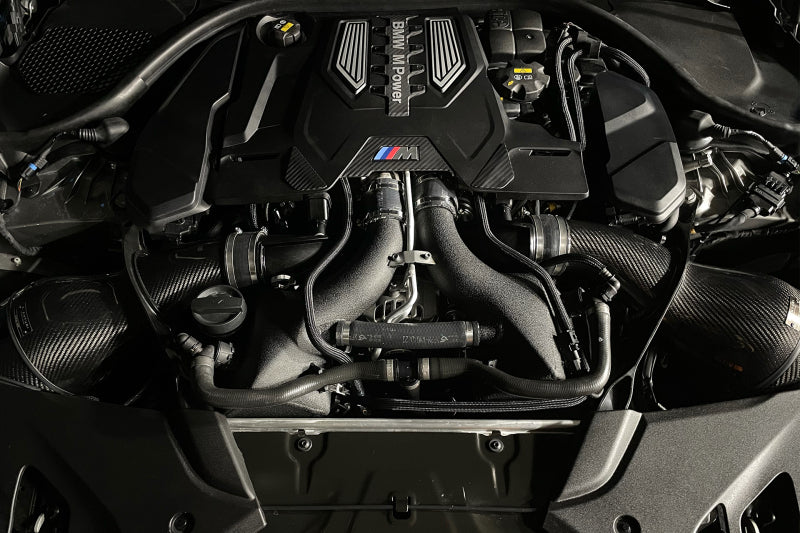 CSF Twin Charge-Air-Cooler Set Crinkle Black for 16-21 BMW M5 F90 / 17-21 BMW M8 F91 F92 F93