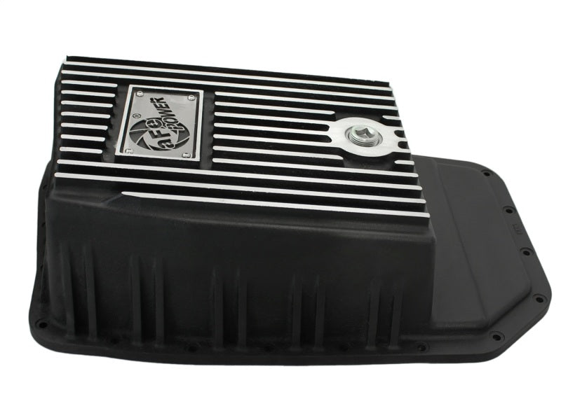 AFe Power Pro Series Transmission Pan Black Machined for 09-14 Ford F-150 Trucks