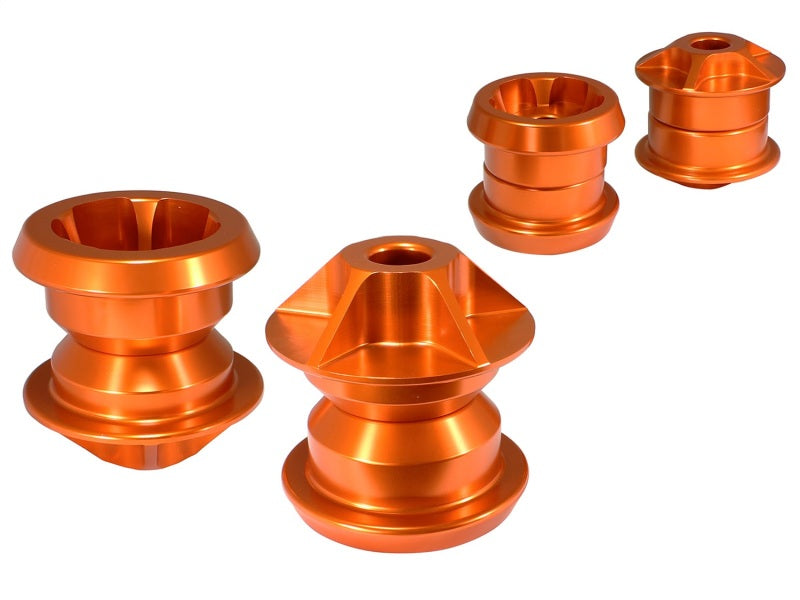 AFe Control PFADT Series Subframe Mount Set Orange for Chevrolet Camaro 10-14