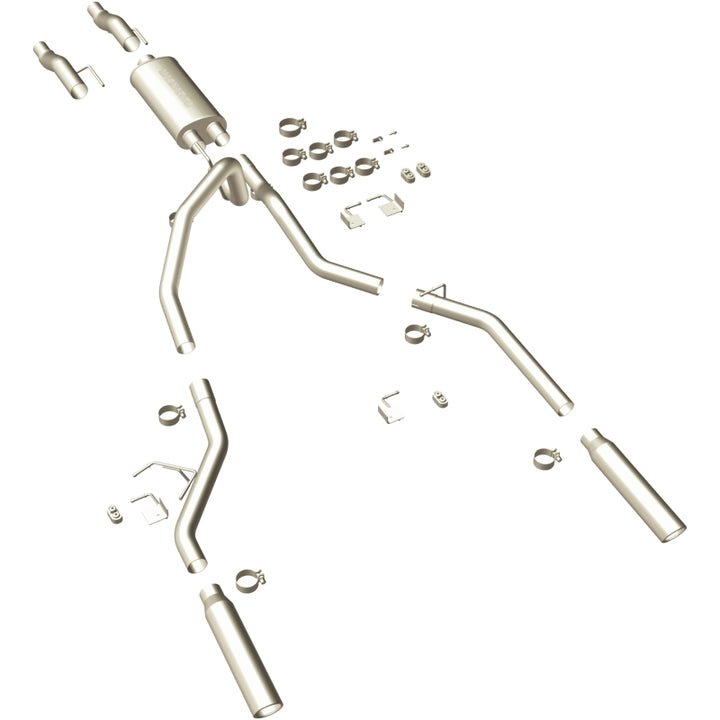 Magnaflow Catback Exhaust System for 2011-2014 Ford F-150 3.7L 5.0L 6.2L Dual Split Rear Exit with 3.5in Stainless Steel Tips - OneFastShop