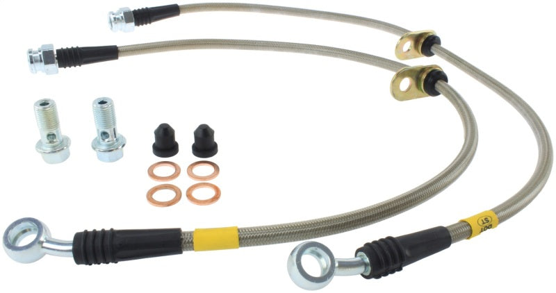 StopTech Stainless Steel Front Brake Line Kit for 02-05 Honda Civic - OneFastShop