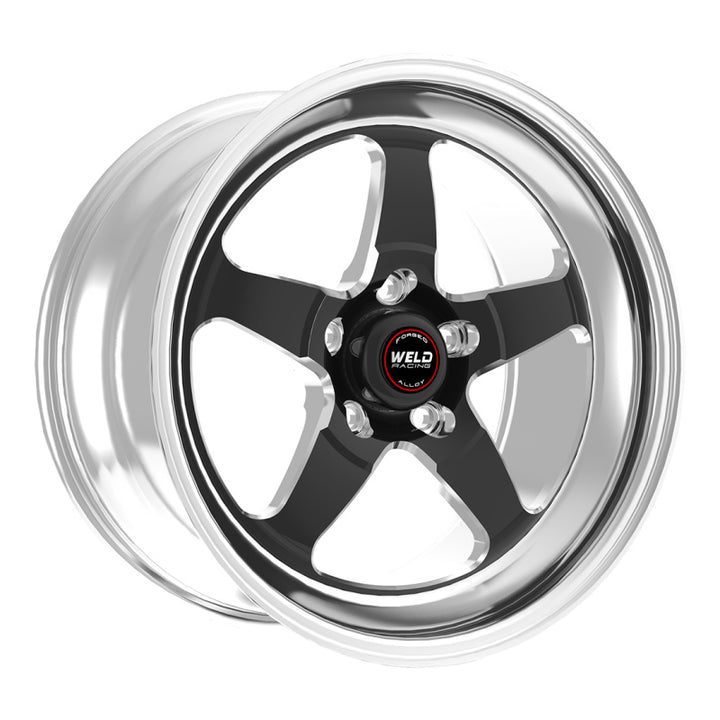 Weld S71 17x5 / 5x120mm BP / 3.3Inch BS Black Wheel (Medium Pad) - Non-Beadlock