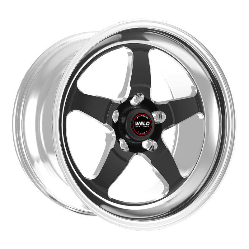 Weld S71 18x10 / 5x4.75 BP / 7.1 Inch BS Black Wheel (High Pad) - Non-Beadlock