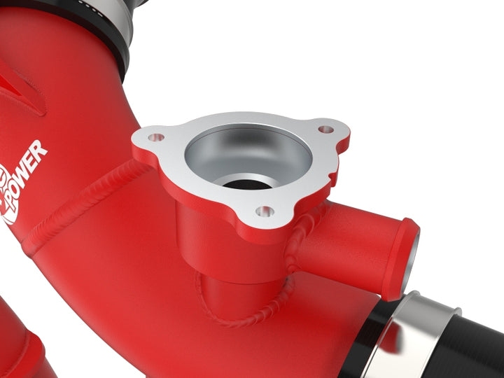 aFe Hybrid BladeRunner 2.5in Aluminum Hot Charge Pipe - Red for Toyota Sequoia V6-3.4L - OneFastShop
