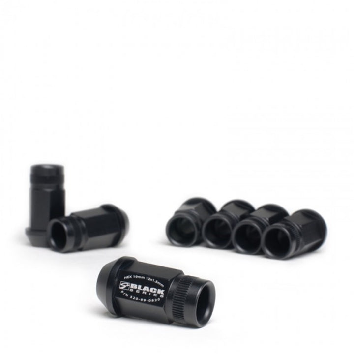Skunk2 12 x 1.5 Forged Lug Nut Set Black Series 20 Pcs for Acura Honda Mitsubishi Scion Toyota Compatibility - OneFastShop
