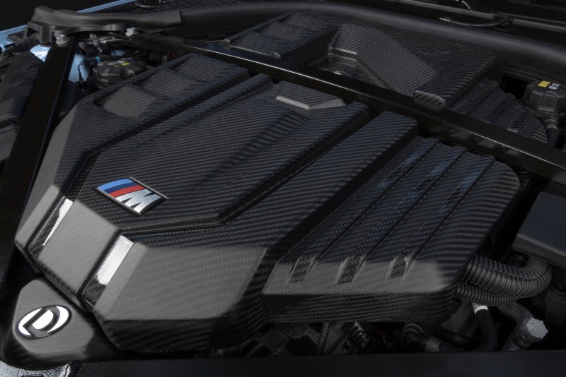 Dinan Carbon Fiber Engine Cover BMW M2/M3/M4 S58 2021-2026 - Matte Twill with Gloss Accents, image 15