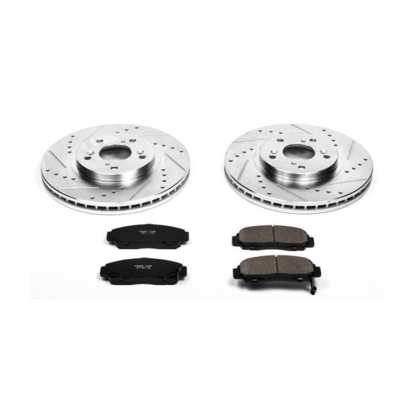 PowerStop Front Z23 Evolution Sport Brake Kit for 01-03 Acura CL - OneFastShop