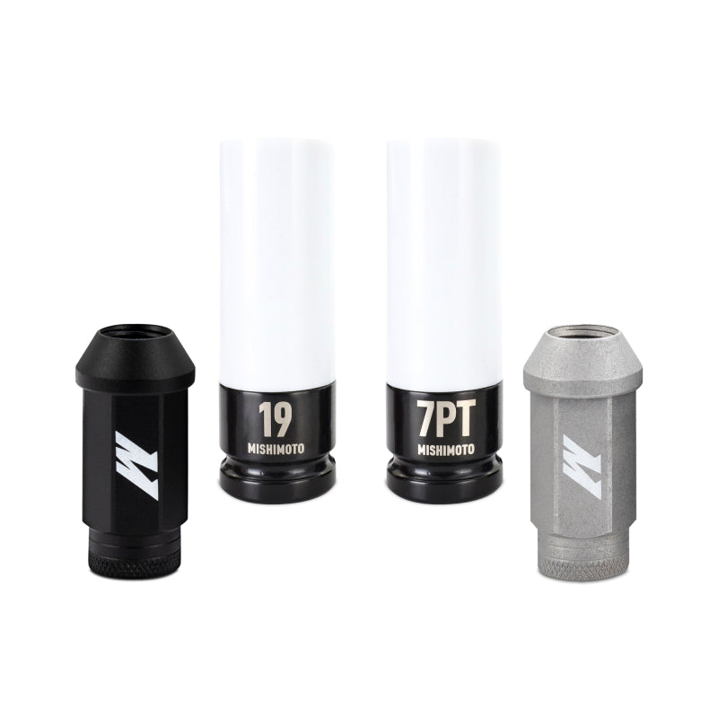 Mishimoto M14x1.5 Steel Locking Lug Nuts Black (20 Pack)