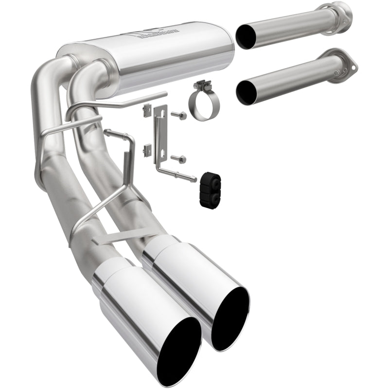 Magnaflow Street Series Cat-Back Exhaust System - Polished Side Exit for 15-21 Ford F-150
