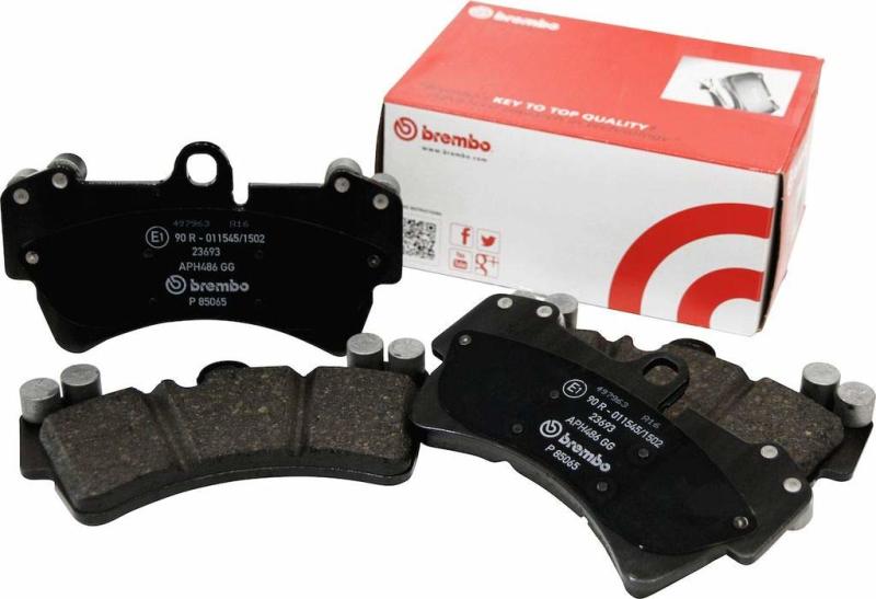 Brembo Rear Premium Low-Met OE Equivalent Pad for 11-18 Porsche Cayenne and 11-17 Volkswagen Touareg - OneFastShop