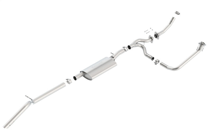 Borla Exhaust System with Turn Down Tip for 12-15 Jeep Wrangler 3.6L V6