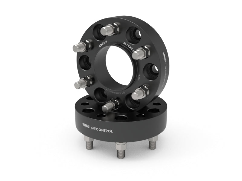 aFe CONTROL Wheel Spacers Black 1.5in 6x135 CB 87.1mm - Ford F-150 2015-2025 - Pair
