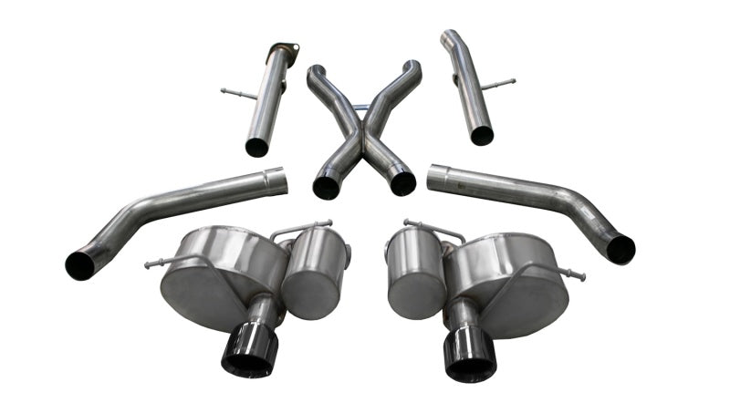 Corsa Dual Rear Xtreme Cat-Back Exhaust 2.75in - Black PVD TipFinish (2012-21 Jeep Grand Cherokee SRT) - OneFastShop