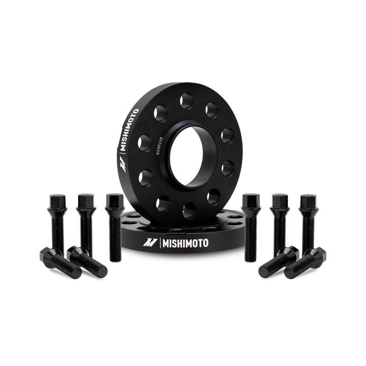 Mishimoto 5x112 66.5 20 M14 Wheel Spacers – Black - OneFastShop