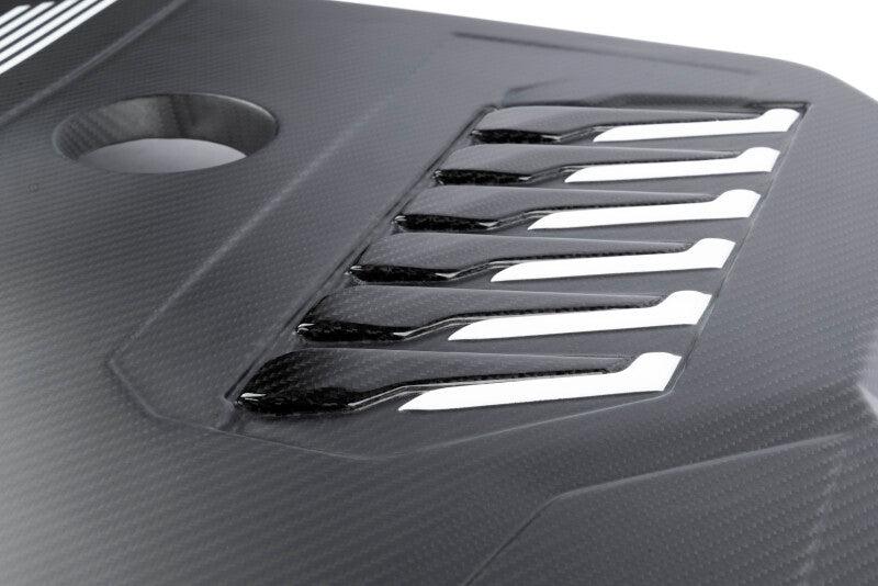 Dinan Carbon Fiber Engine Cover BMW B58D 2020-2026 - Matte Twill with Gloss Accents, image 11