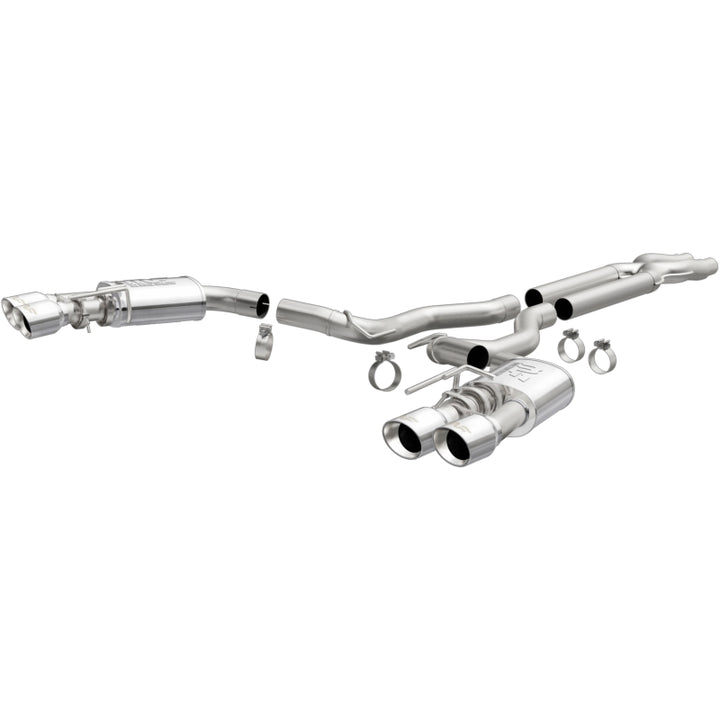 MagnaFlow Cat-Back Exhaust System 2018-2023 Ford Mustang GT 5.0L Competition Dual Exit 4in Tips - OneFastShop