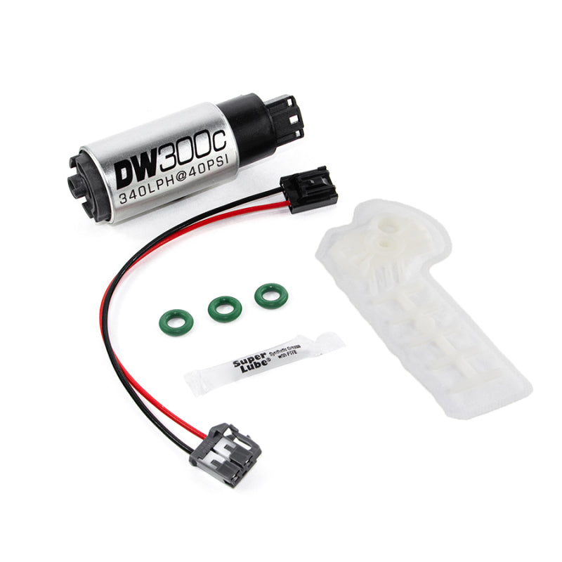 DeatschWerks DW300C 340 LPH Compact Fuel Pump w/ Install Kit - Scion FR-S / Subaru BRZ / WRX / Toyota 86