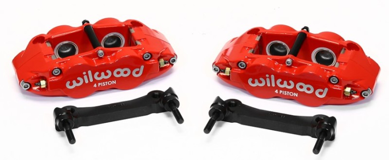 Wilwood Narrow Superlite 4R Rear Caliper & Bracket Kit Red for 97-13 C5/C6 Corvette with OEM Rotors - OneFastShop