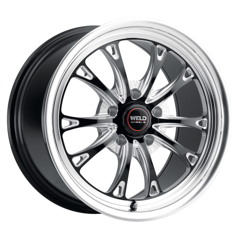 Weld S157 17X10 Belmont Drag Wheel 5X112 ET40 BS7.1 Gloss Black MIL Dia 78.1 (157)
