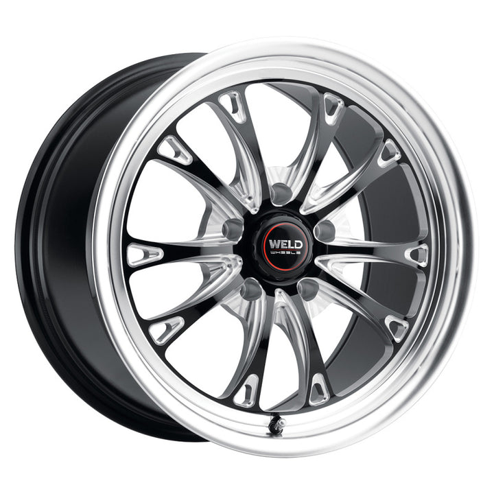 Weld S157 Belmont Drag Wheel 17x10 – 5x114.3 for ET25 BS6.50 Gloss Black MIL Dia 78.1 (78.1)