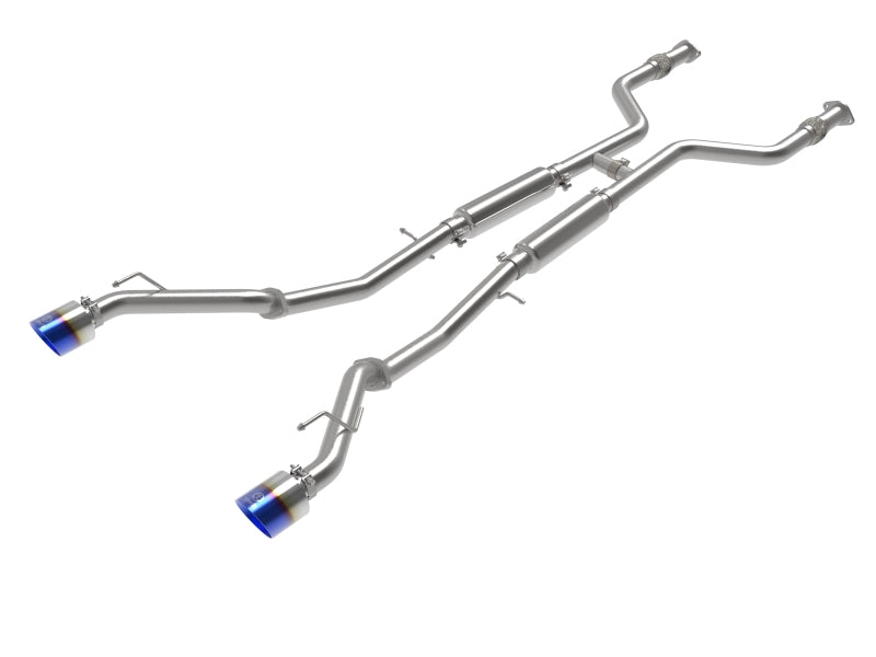 aFe Takeda 2.5in 304 SS Cat-Back Exhaust, Blue Flame Tips - Nissan Z RZ34 (2023-2025)