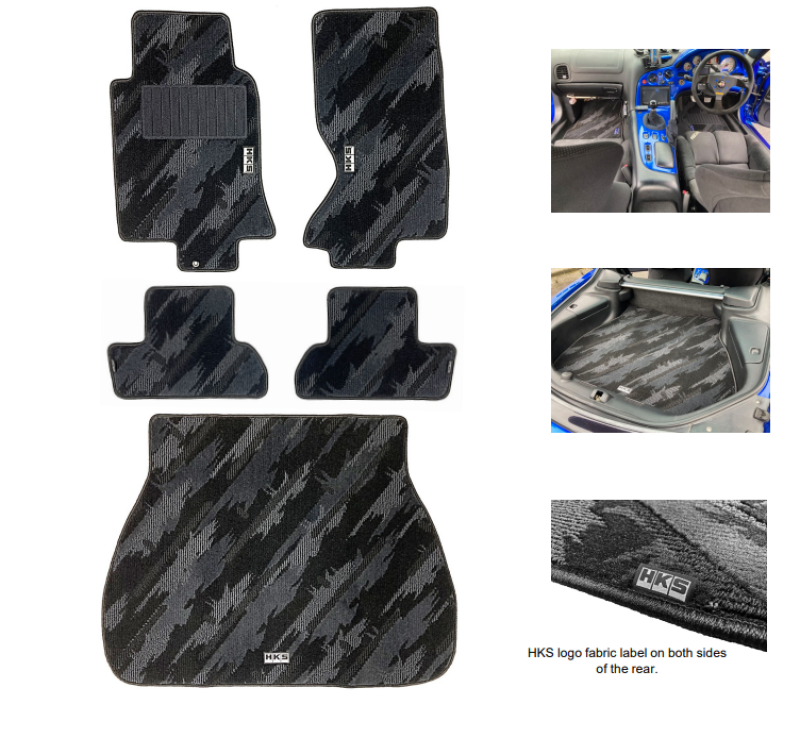 HKS Floor Mats Full Set for FD3S OCT LHD