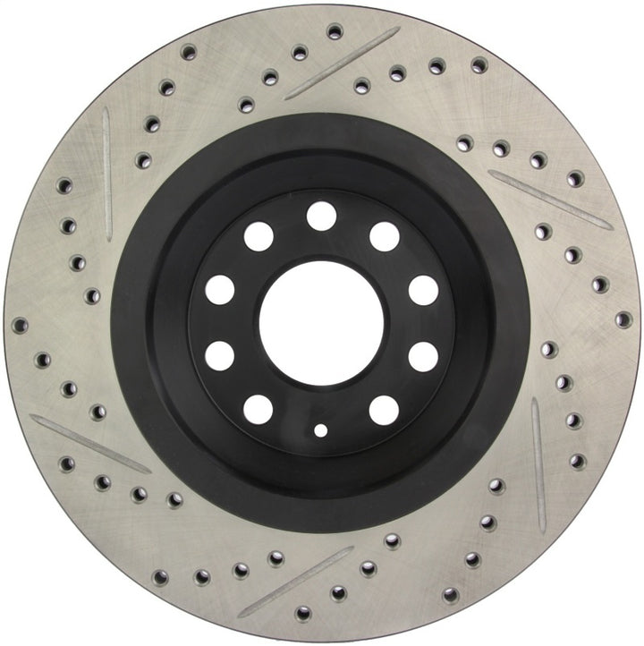 StopTech Slotted & Drilled Left Rear Rotor for 09 VW Passat CC / 06-09 Passat - OneFastShop