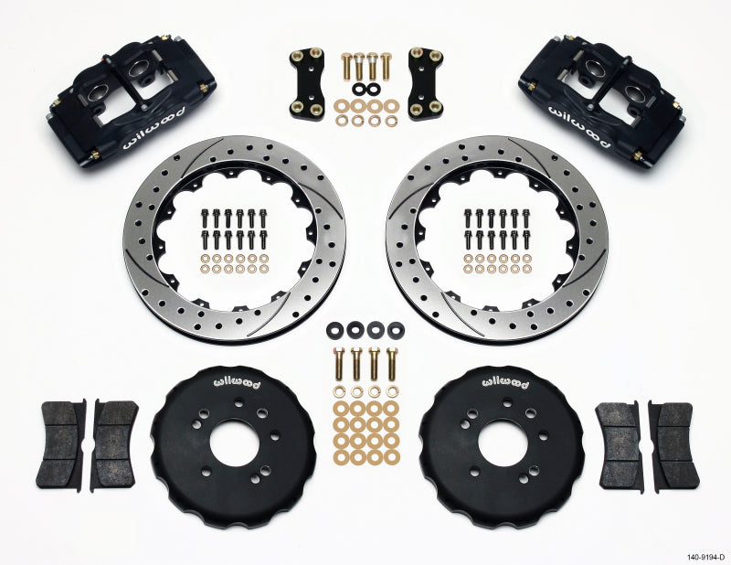 Wilwood FSLI4 Front BBK 13.00in - Nissan 240SX 1989-1998 - Drilled