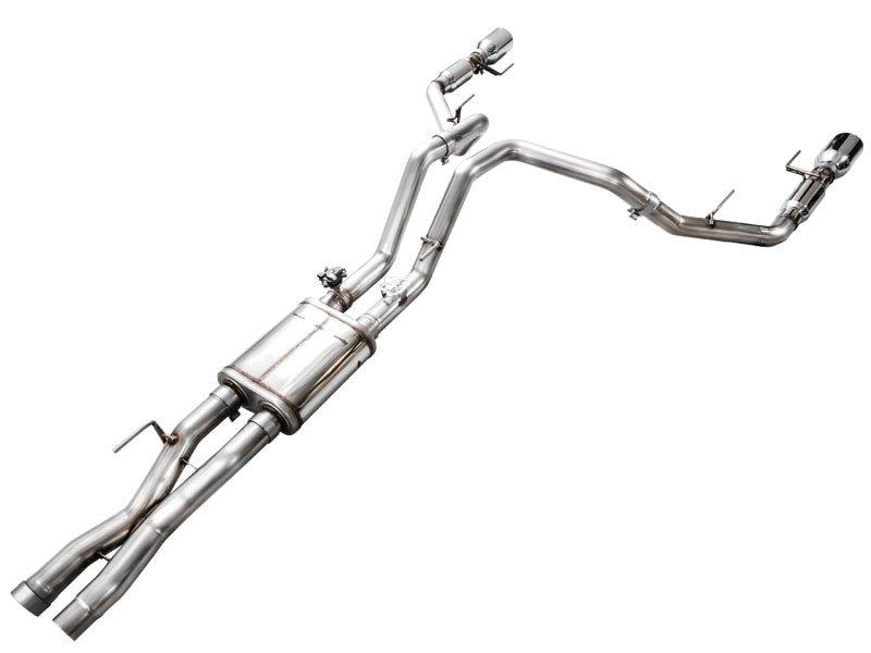 AWE Tuning Exhaust System - Gen 3 Raptor SwitchPath - Chrome Silver Tips (2021-2024 Ford F-150 Raptor) - OneFastShop