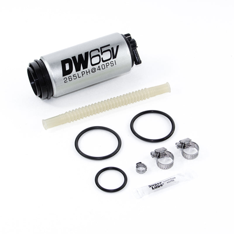 DeatschWerks DW65v Series 265 LPH Compact In-Tank Fuel Pump w/ Install Kit - VW Audi 1.8T / 3.2 VR6 AWD