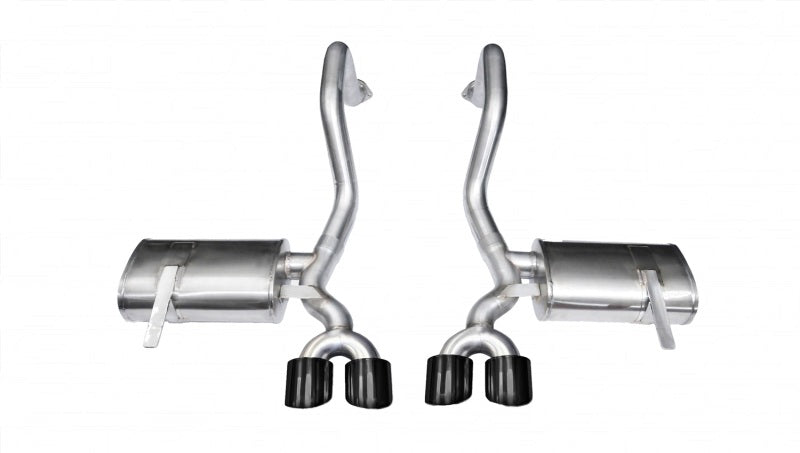 Corsa Black Xtreme Axle-Back Exhaust for Chevrolet Corvette C5 Z06 5.7L V8 - OneFastShop