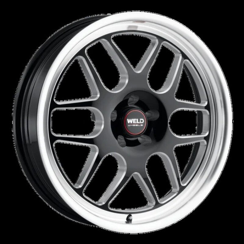 Weld Solana Drag 15x10/6x139.7BP/ET38/6.99inBS/106.1Dia-Gloss Black Milled Wheel