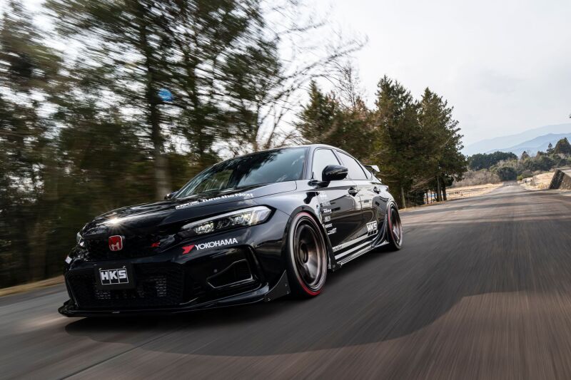 HKS Type-S Unpainted Front Spoiler - Honda Civic Type R (FL5) 2023-2025
