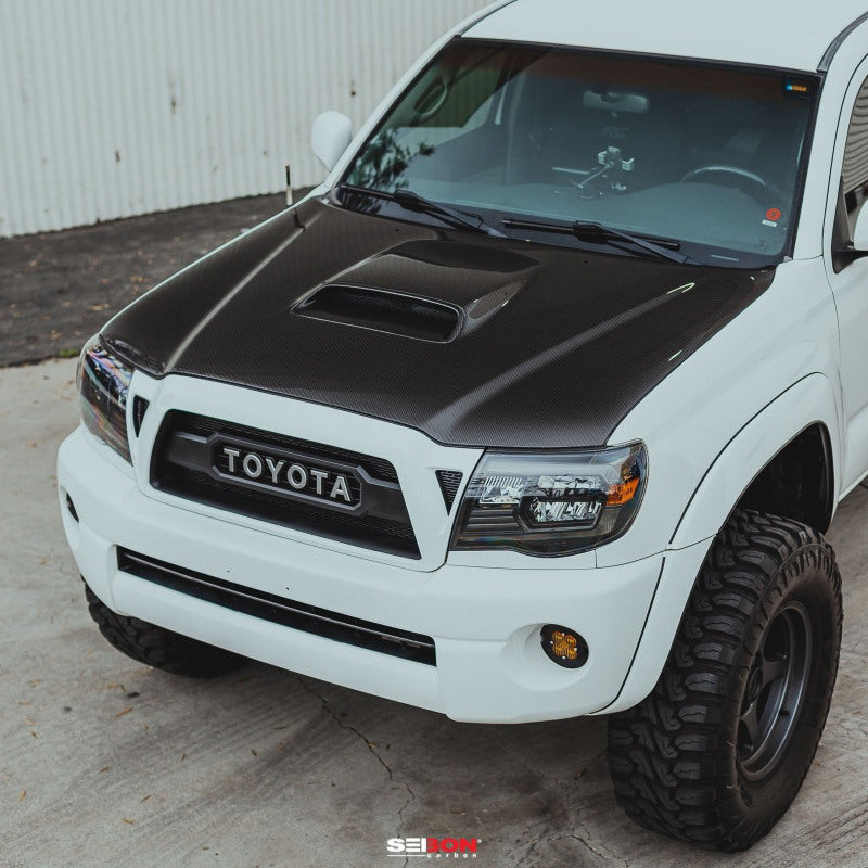 Seibon TR-Style Carbon Fiber Hood for 05-11 Toyota Tacoma - OneFastShop