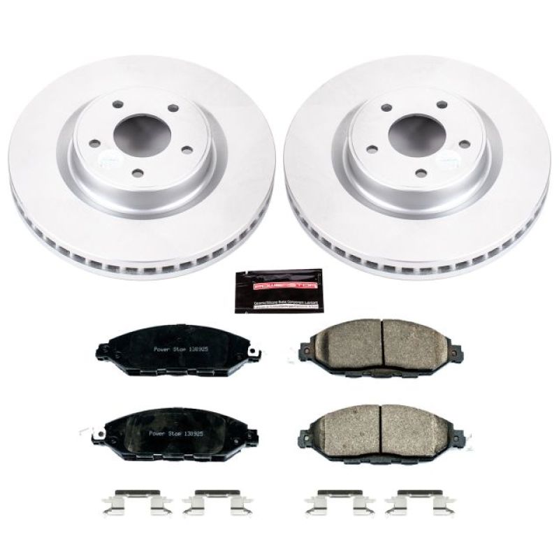 PowerStop Z17 Evolution Coated Front Brake Kit - Nissan Pathfinder / Infiniti QX60 2013-2024