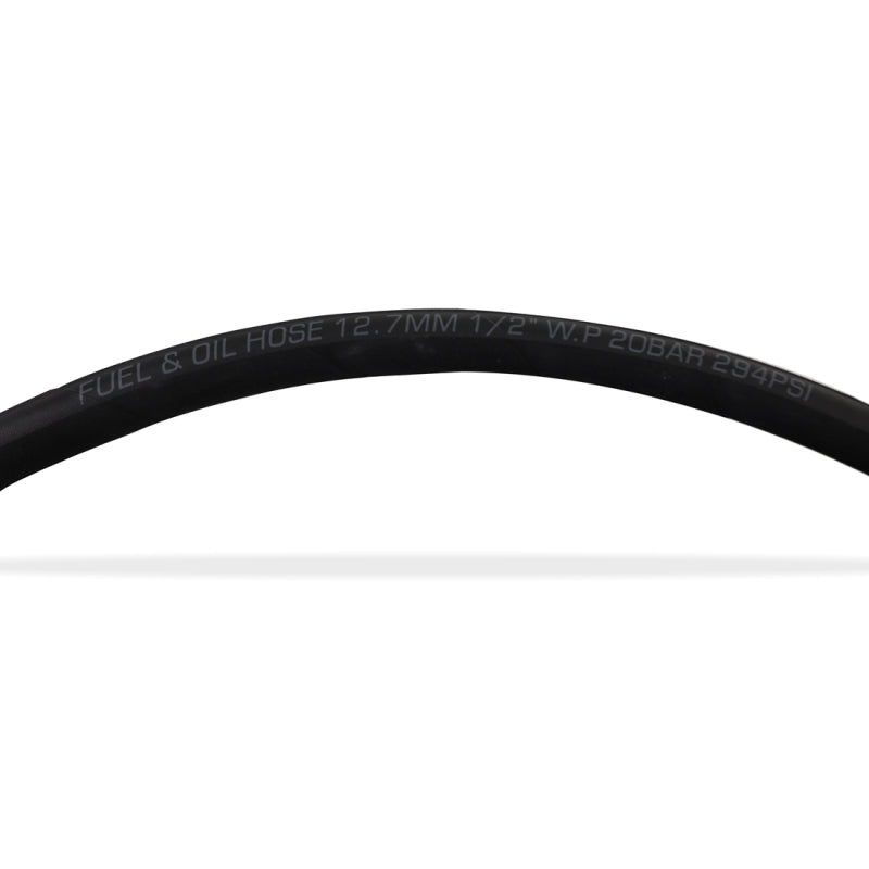 Mishimoto Push Lock Hose 8AN 120in Nitrile CPE Black
